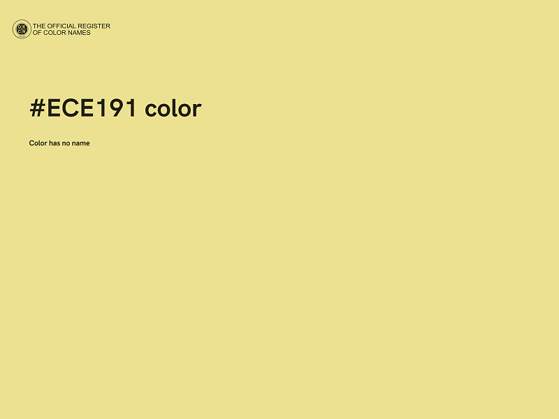 #ECE191 color image