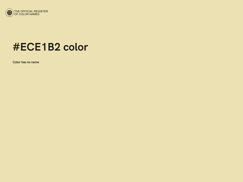 #ECE1B2 color image