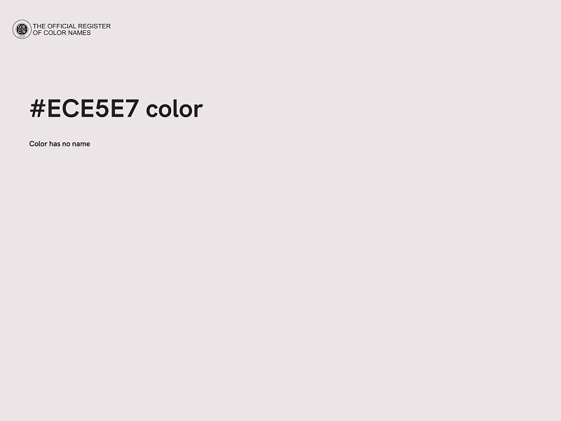 #ECE5E7 color image