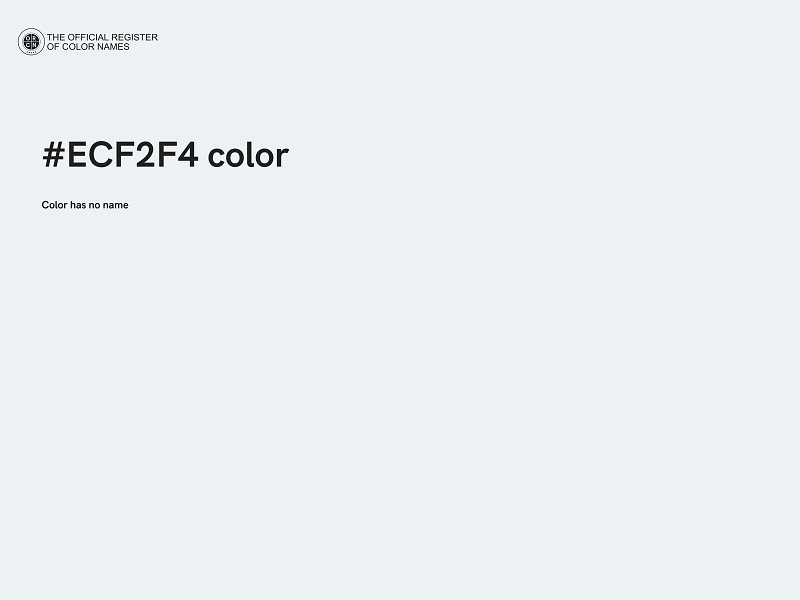 #ECF2F4 color image