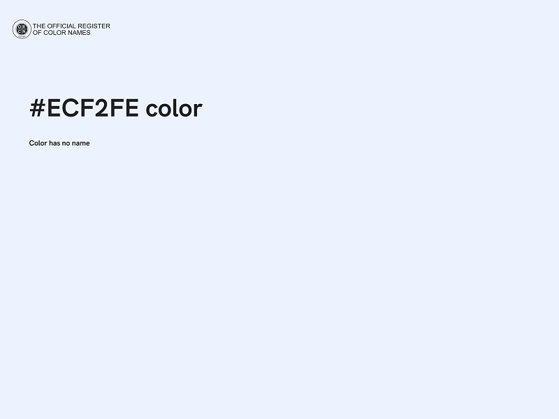 #ECF2FE color image