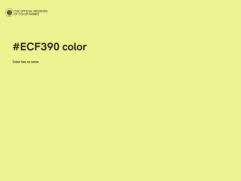 #ECF390 color image