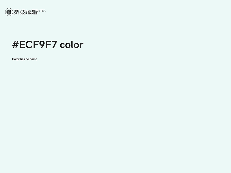 #ECF9F7 color image