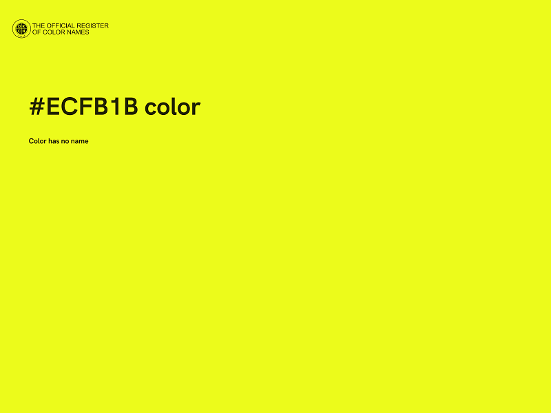 #ECFB1B color image