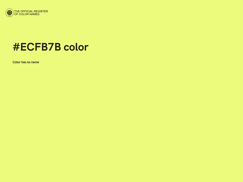 #ECFB7B color image