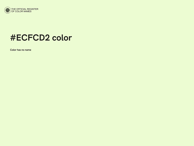 #ECFCD2 color image