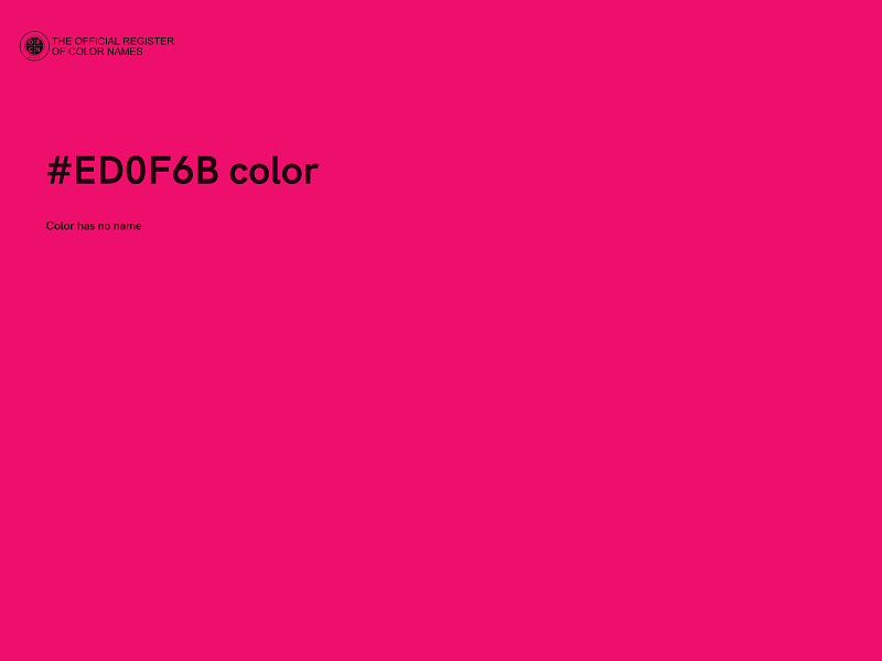 #ED0F6B color image