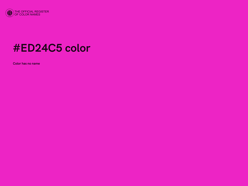 #ED24C5 color image