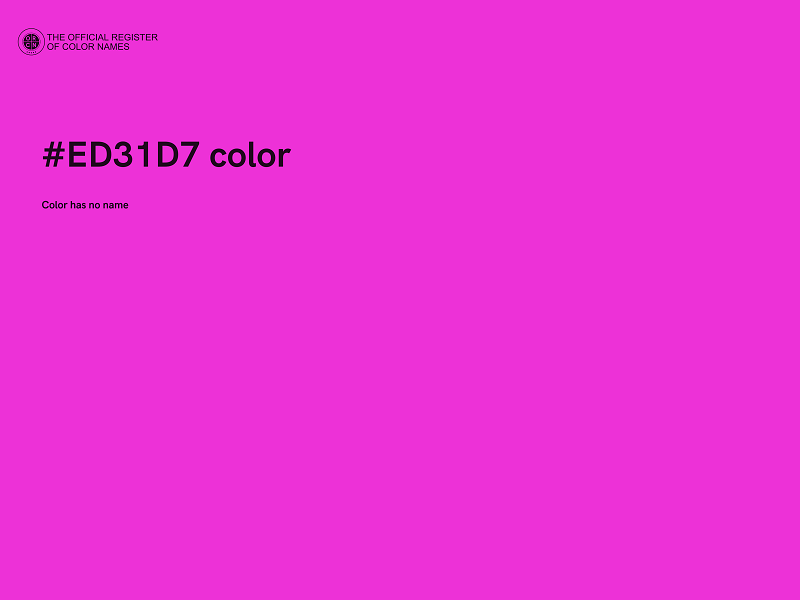 #ED31D7 color image