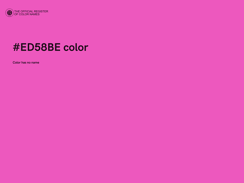 #ED58BE color image