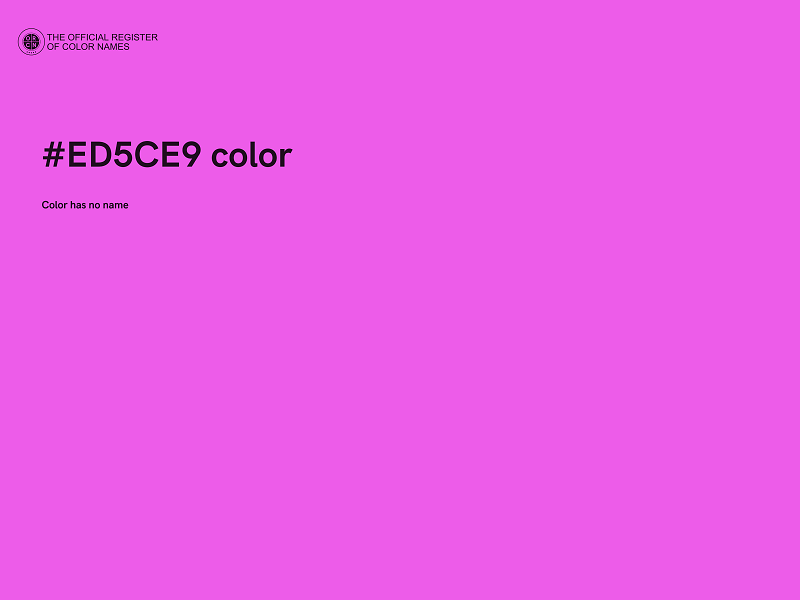 #ED5CE9 color image