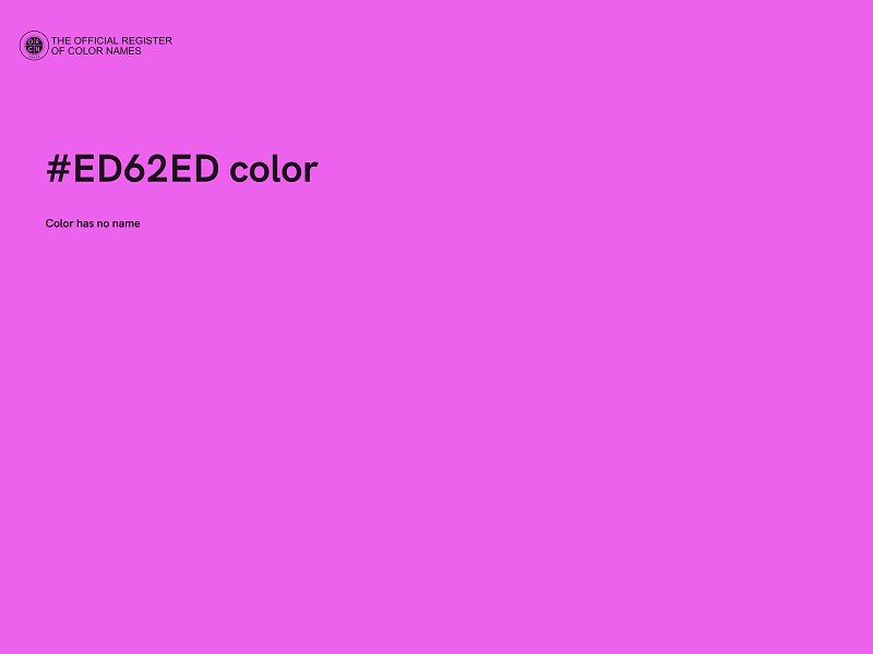 #ED62ED color image