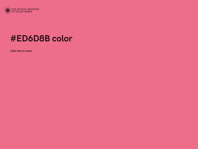 #ED6D8B color image