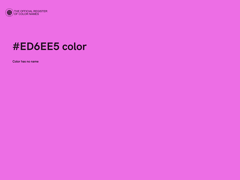 #ED6EE5 color image