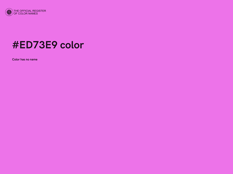 #ED73E9 color image