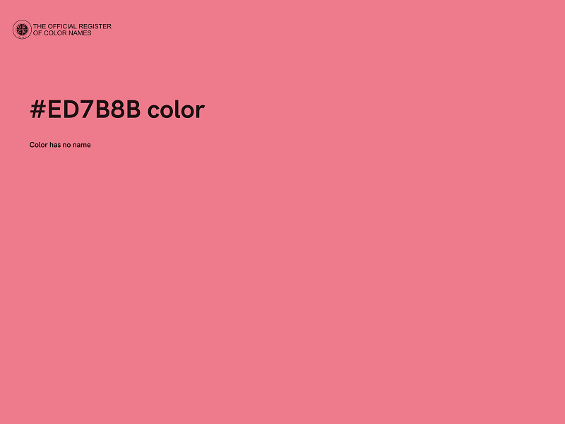 #ED7B8B color image