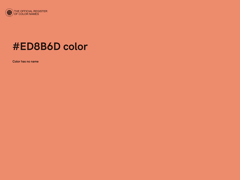 #ED8B6D color image