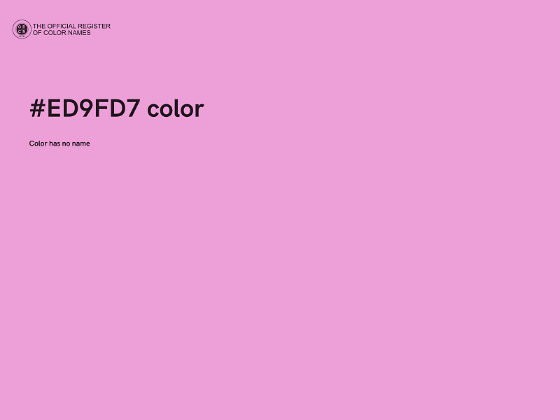 #ED9FD7 color image