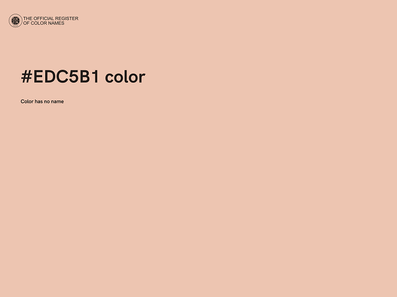 #EDC5B1 color image