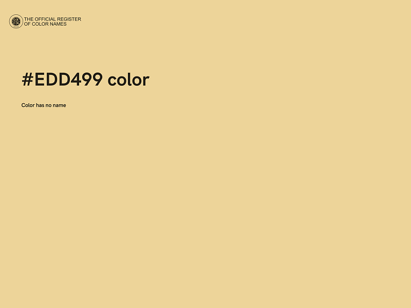 #EDD499 color image