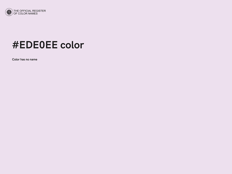 #EDE0EE color image