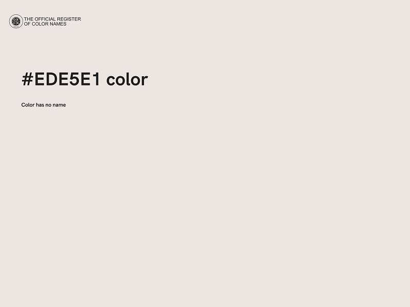 #EDE5E1 color image