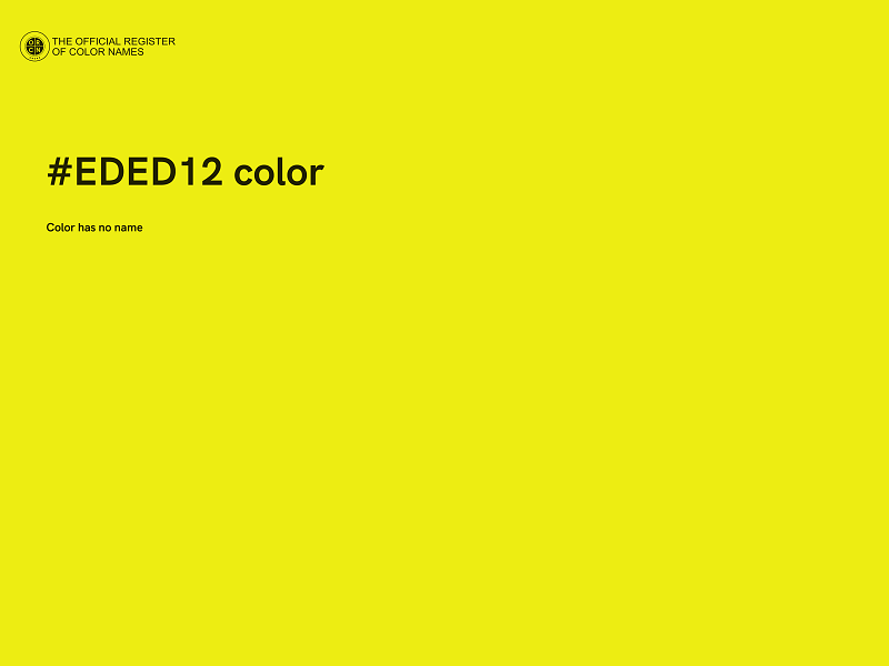 #EDED12 color image