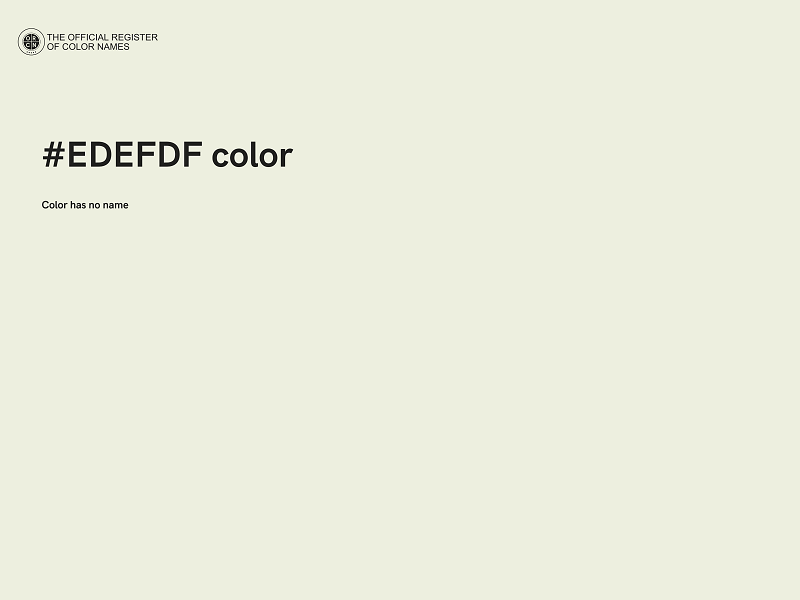 #EDEFDF color image