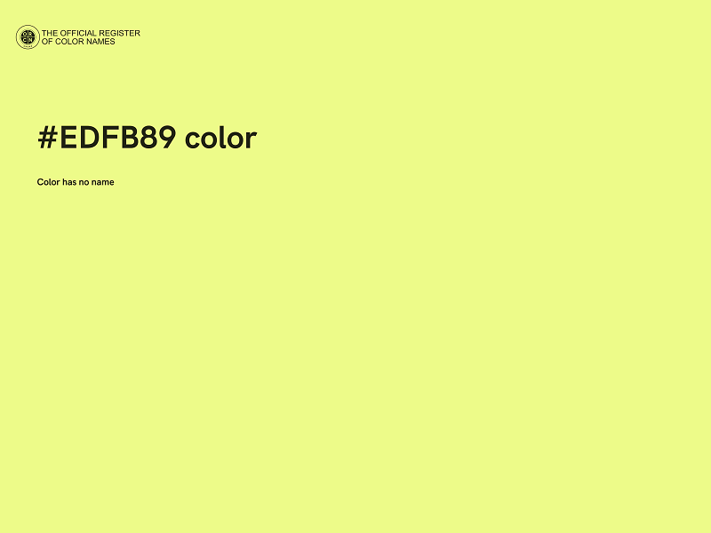 #EDFB89 color image