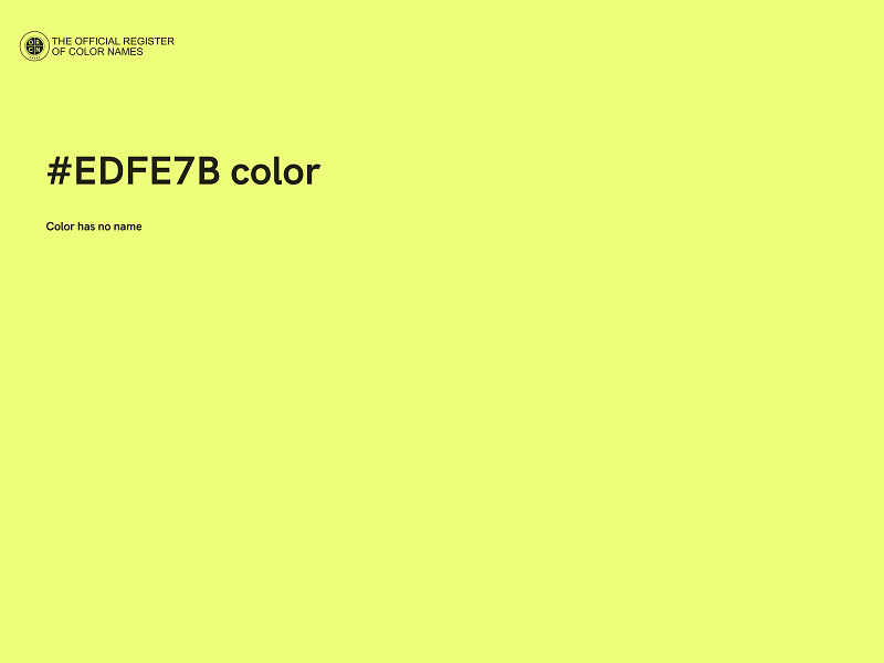 #EDFE7B color image