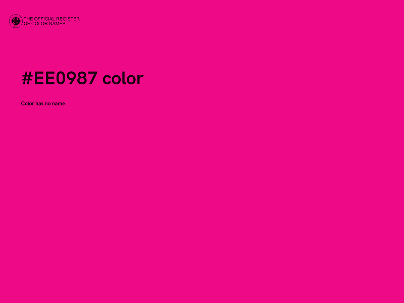 #EE0987 color image