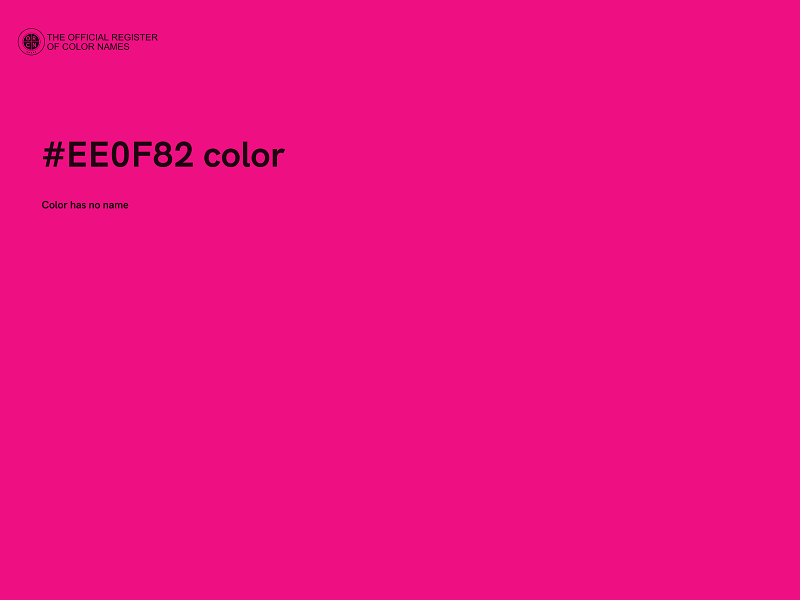 #EE0F82 color image