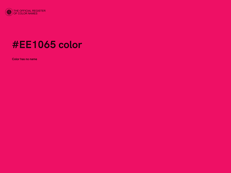 #EE1065 color image