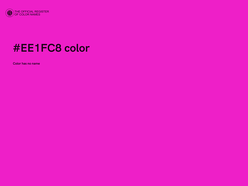 #EE1FC8 color image