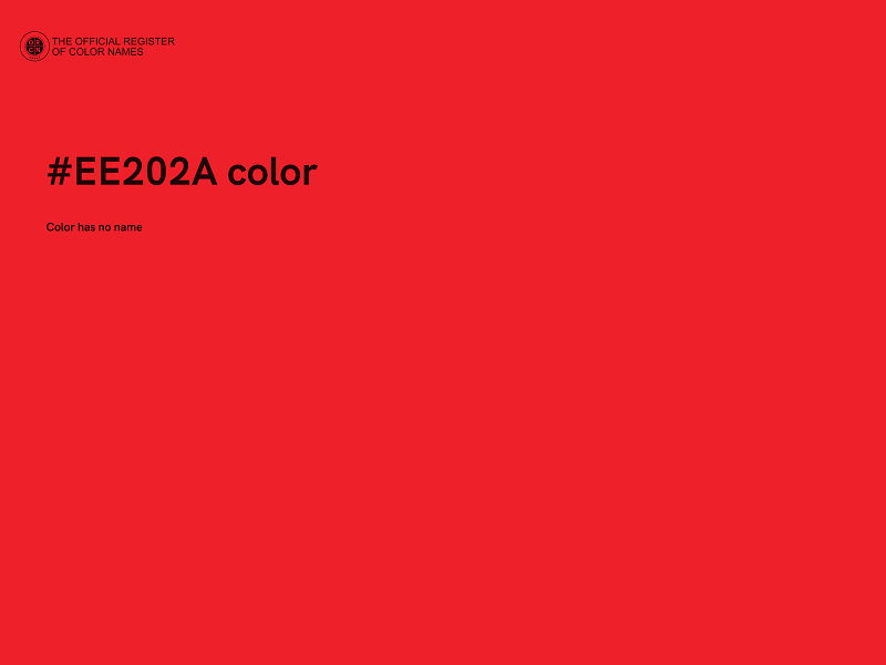 #EE202A color image