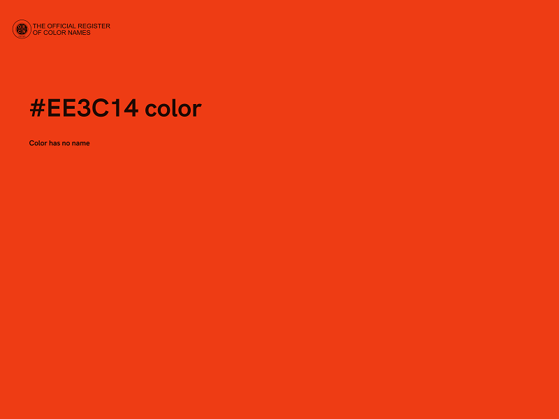 #EE3C14 color image