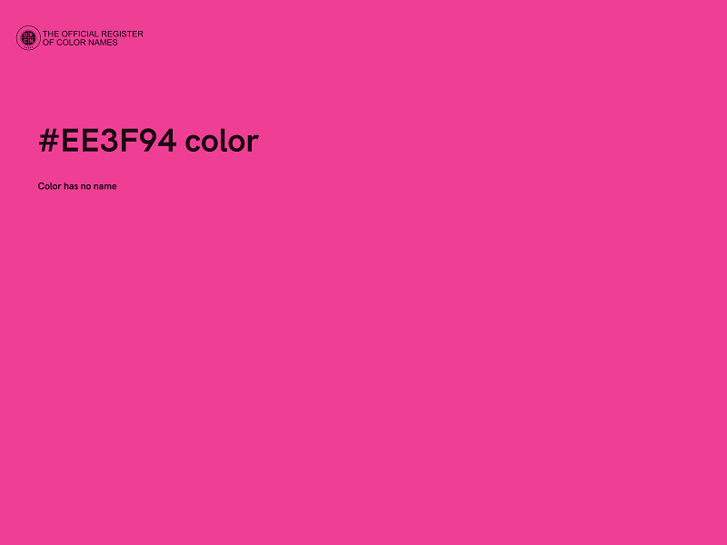 #EE3F94 color image