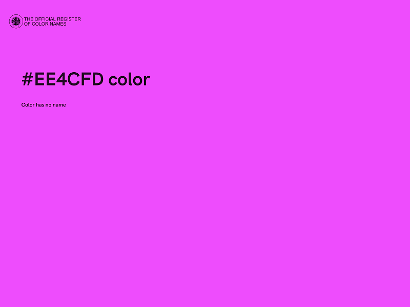 #EE4CFD color image