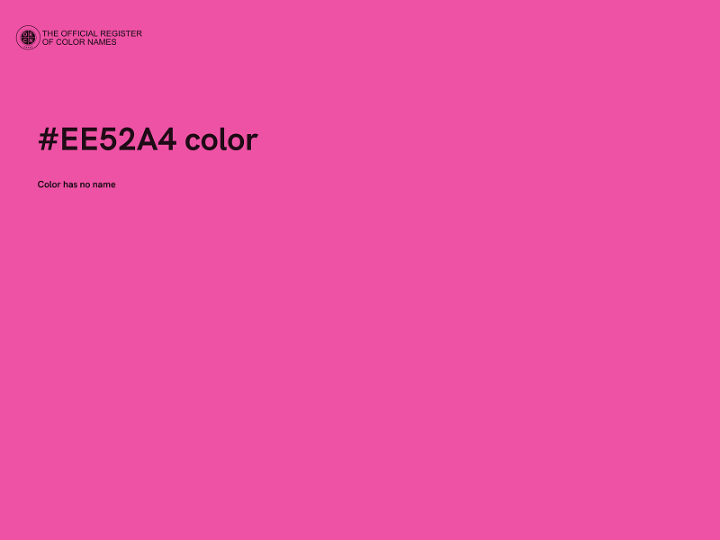 #EE52A4 color image