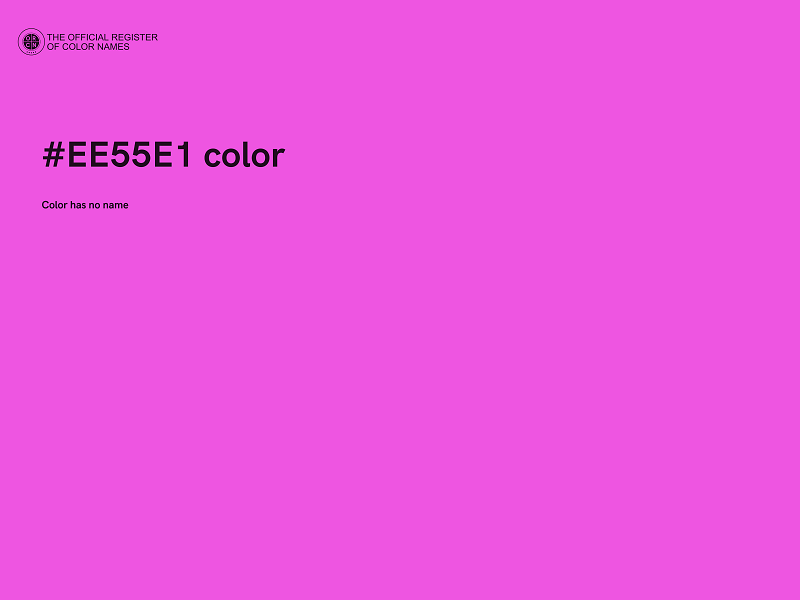 #EE55E1 color image