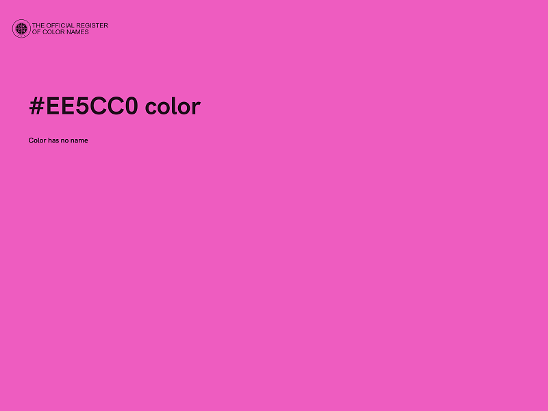 #EE5CC0 color image