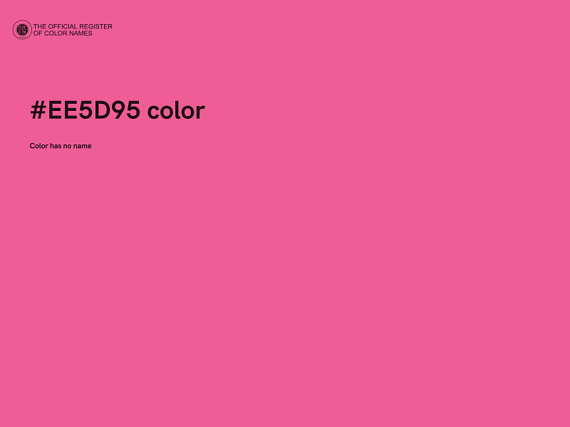 #EE5D95 color image