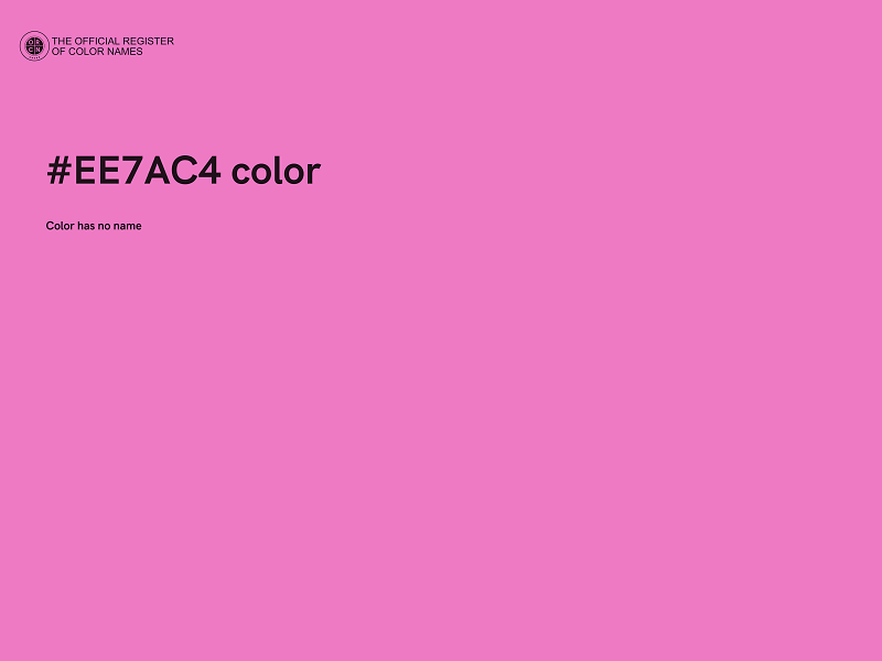 #EE7AC4 color image