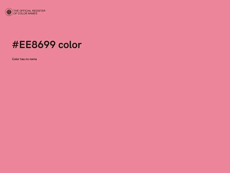 #EE8699 color image