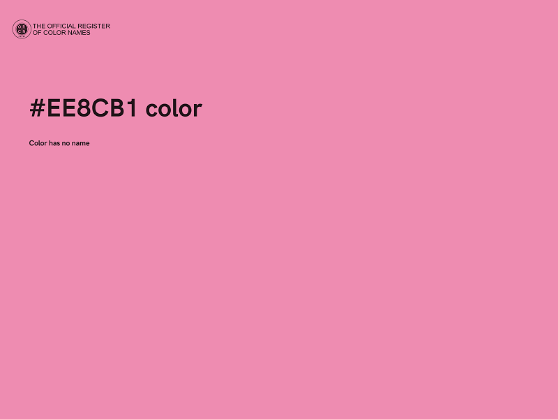 #EE8CB1 color image