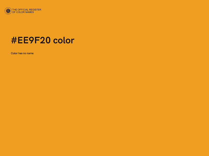 #EE9F20 color image