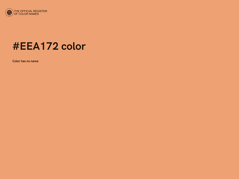 #EEA172 color image