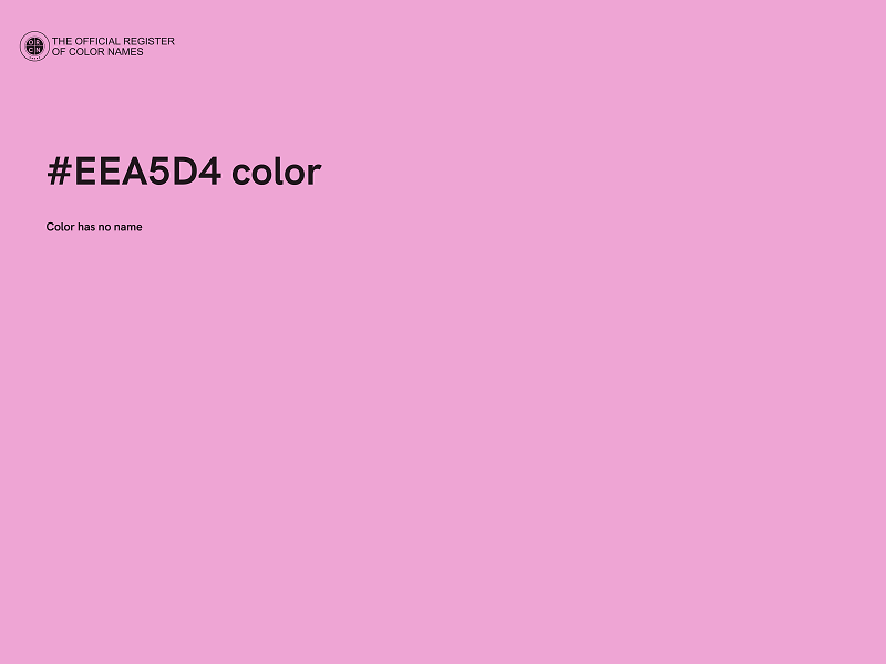 #EEA5D4 color image