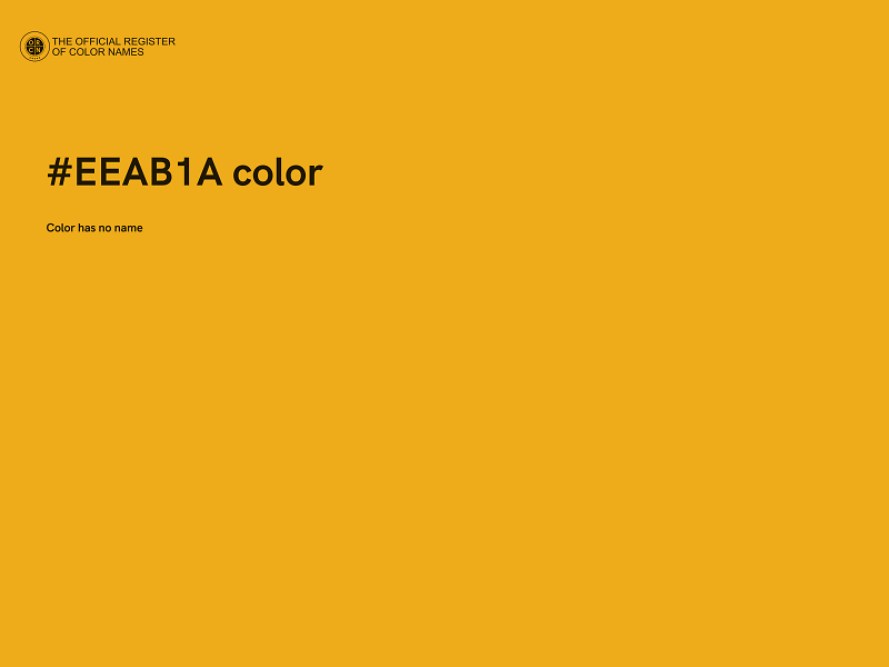 #EEAB1A color image