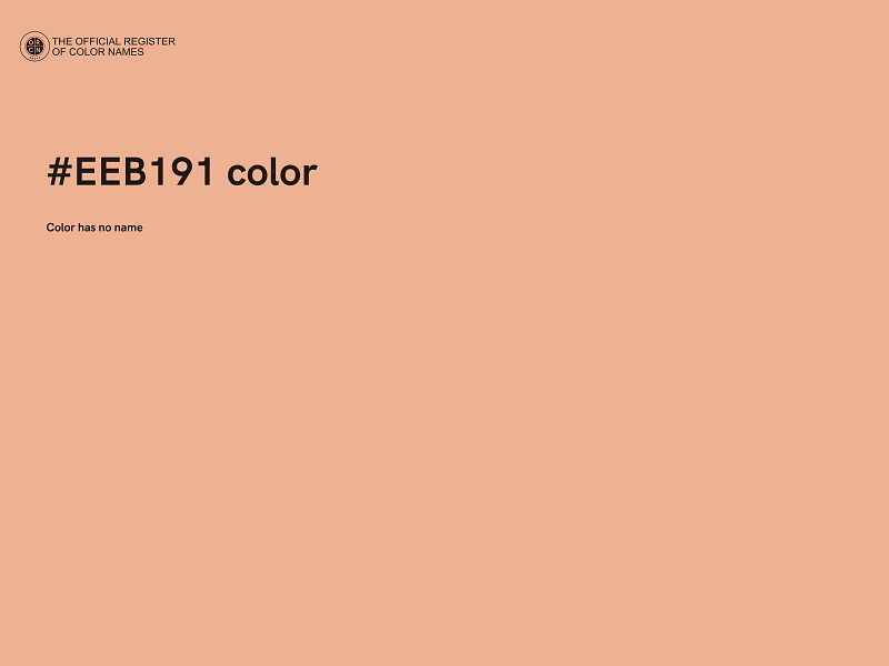 #EEB191 color image